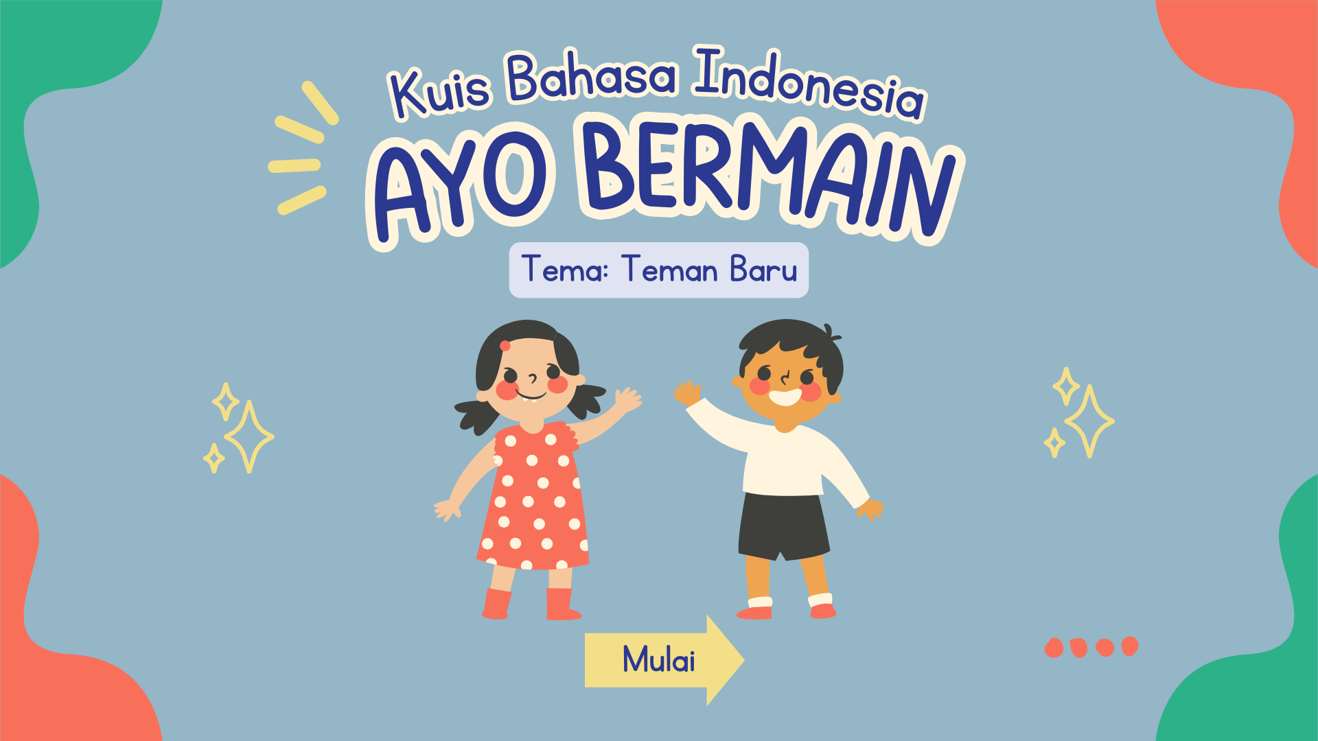 Presentasi Kuis-Teman Baru Biru Lucu dan Simpel