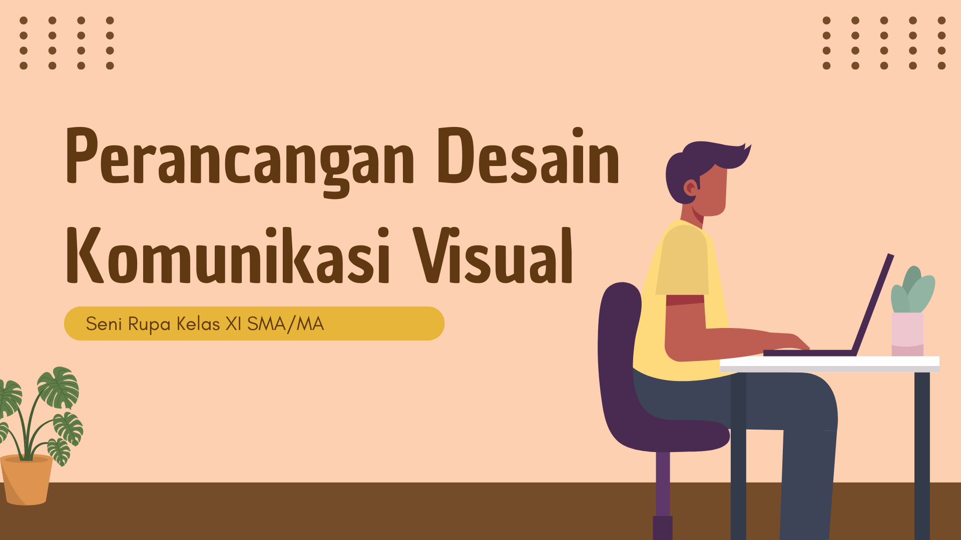 Presentasi Materi-Perancangan Desain Komunikasi Visual Krem Ilustratif