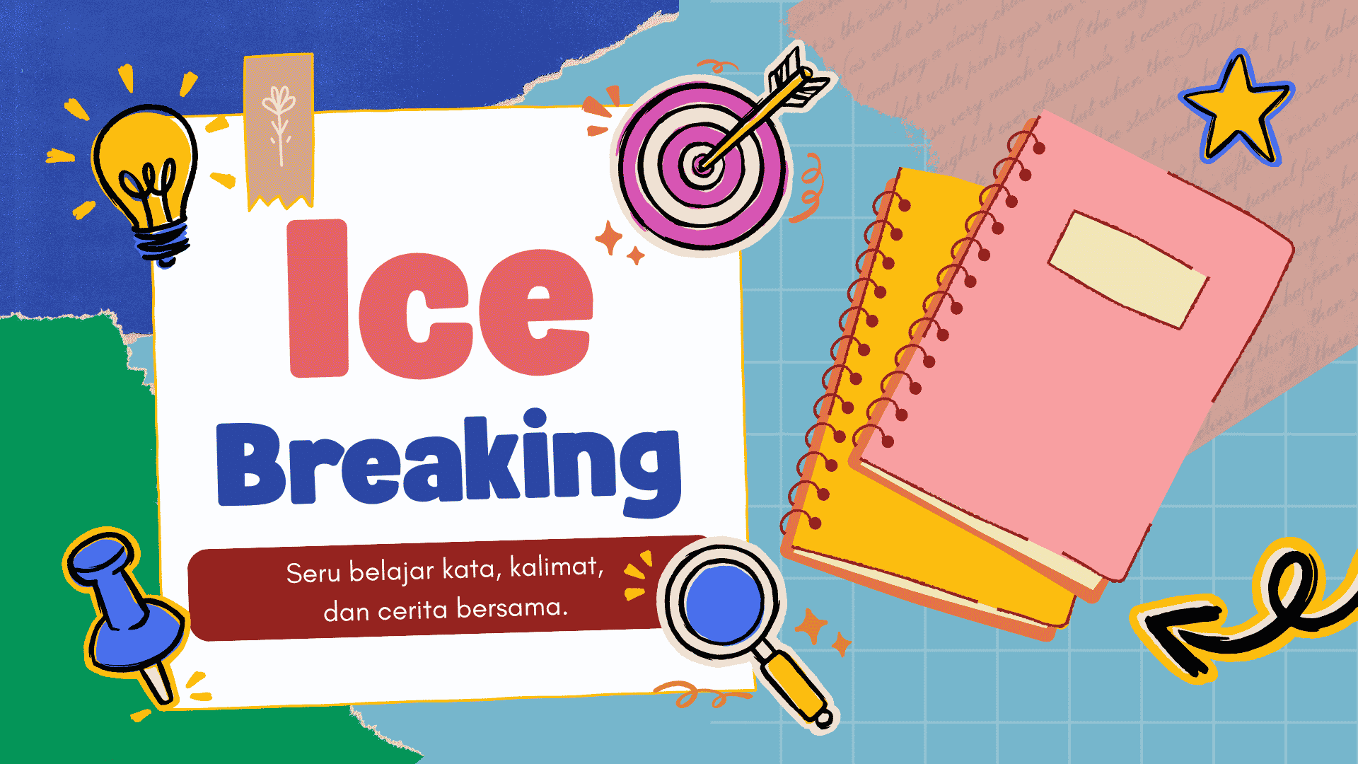 Presentasi Ice Breaking dalam Gaya Kolase Warna-warni