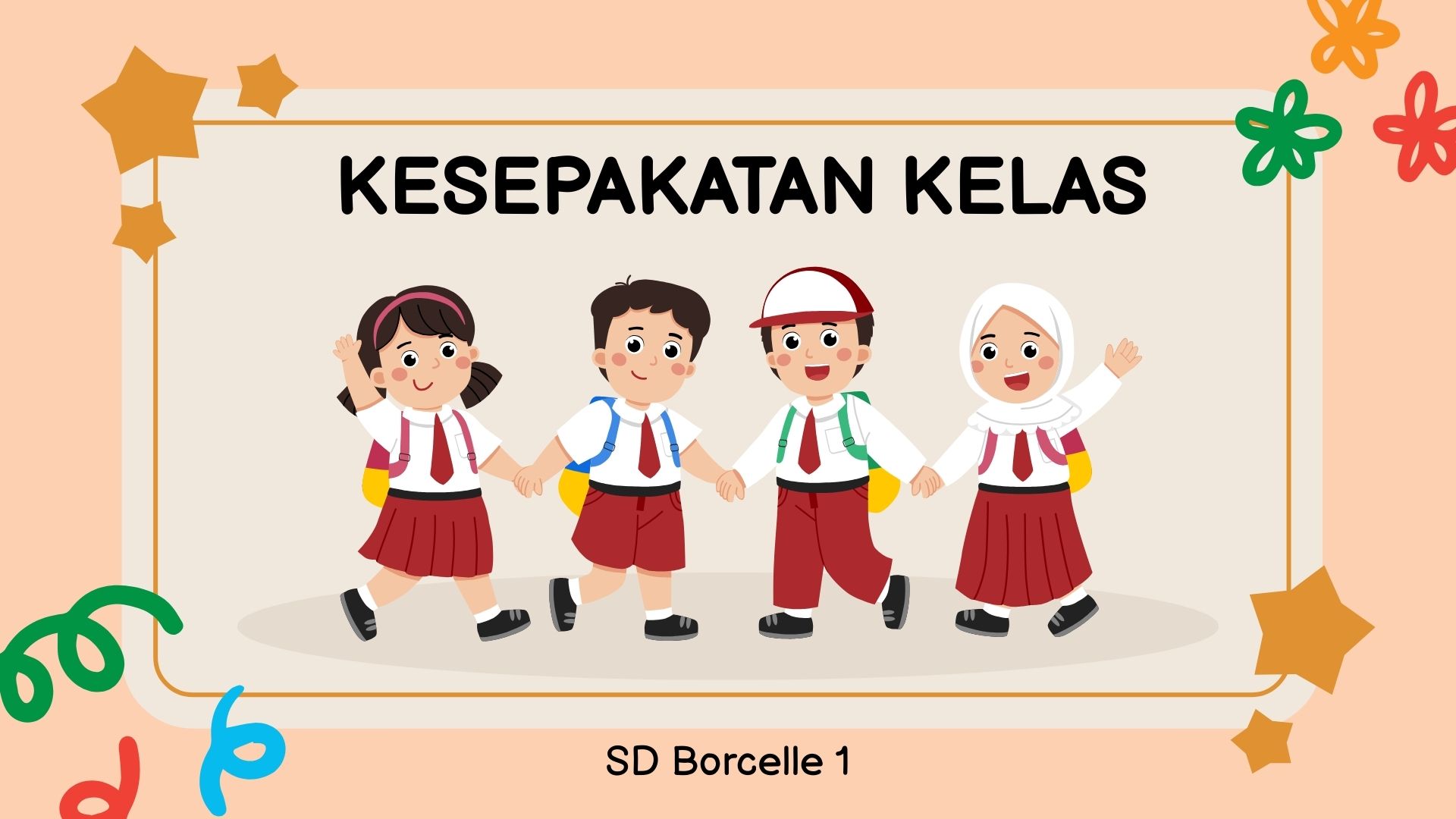 Presentasi Materi-Kesepakatan Kelas Warna-warni Ilustratif