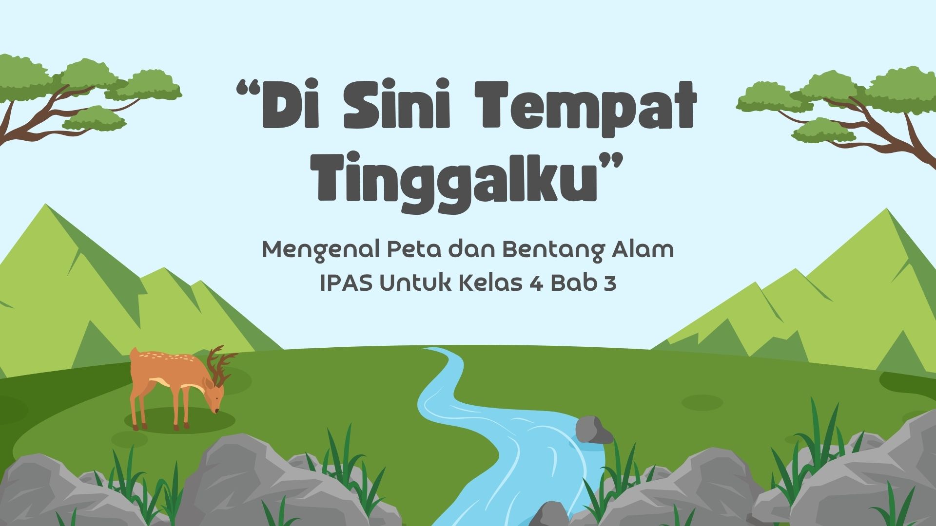 Di Sini Tempat Tinggalku  Mengenal Peta dan Bentang Alam IPAS Kelas 4 Bab 3
