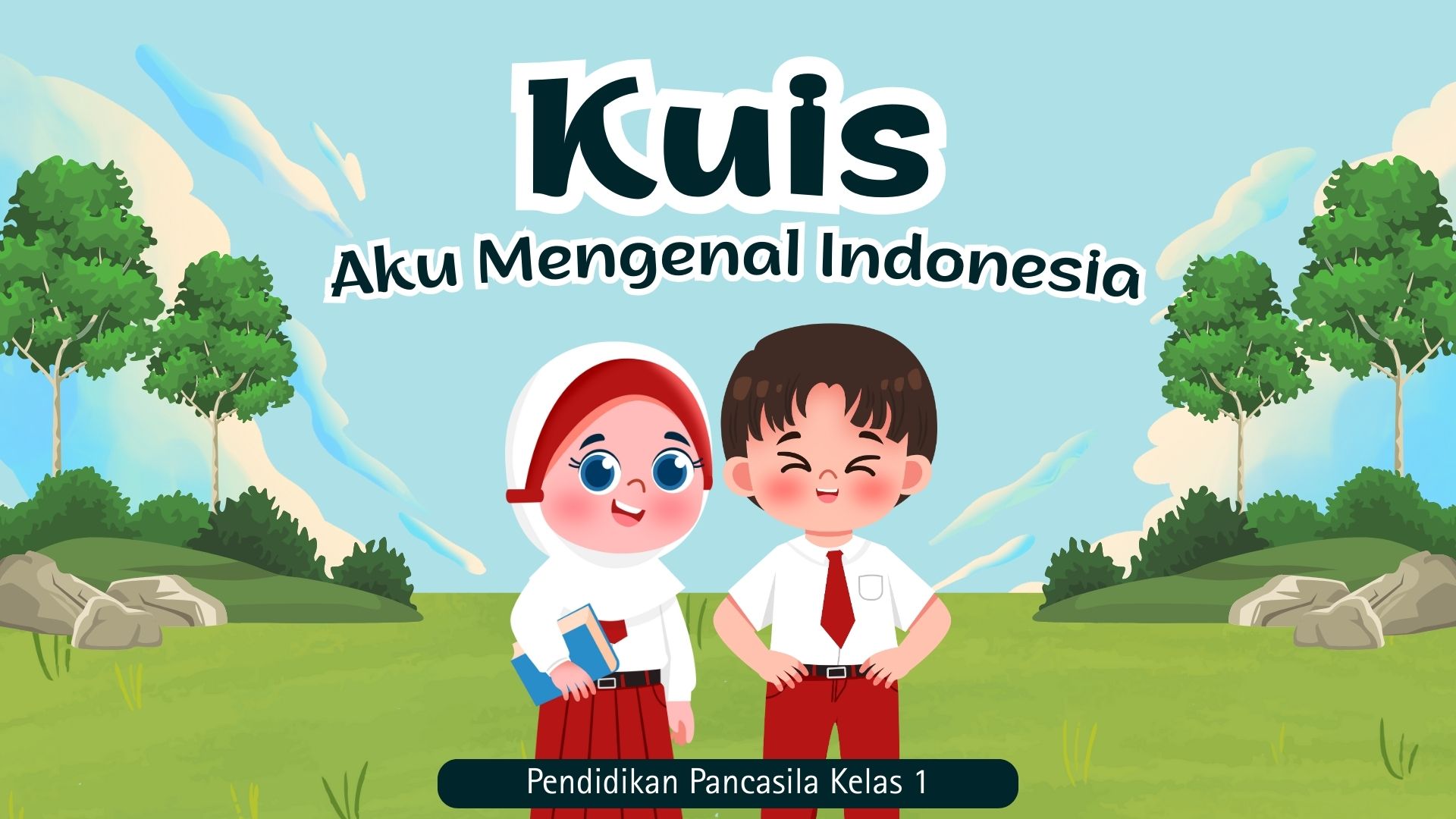 Presentasi Kuis-Aku Mengenal Indonesia Biru dan Hijau Ilustratif