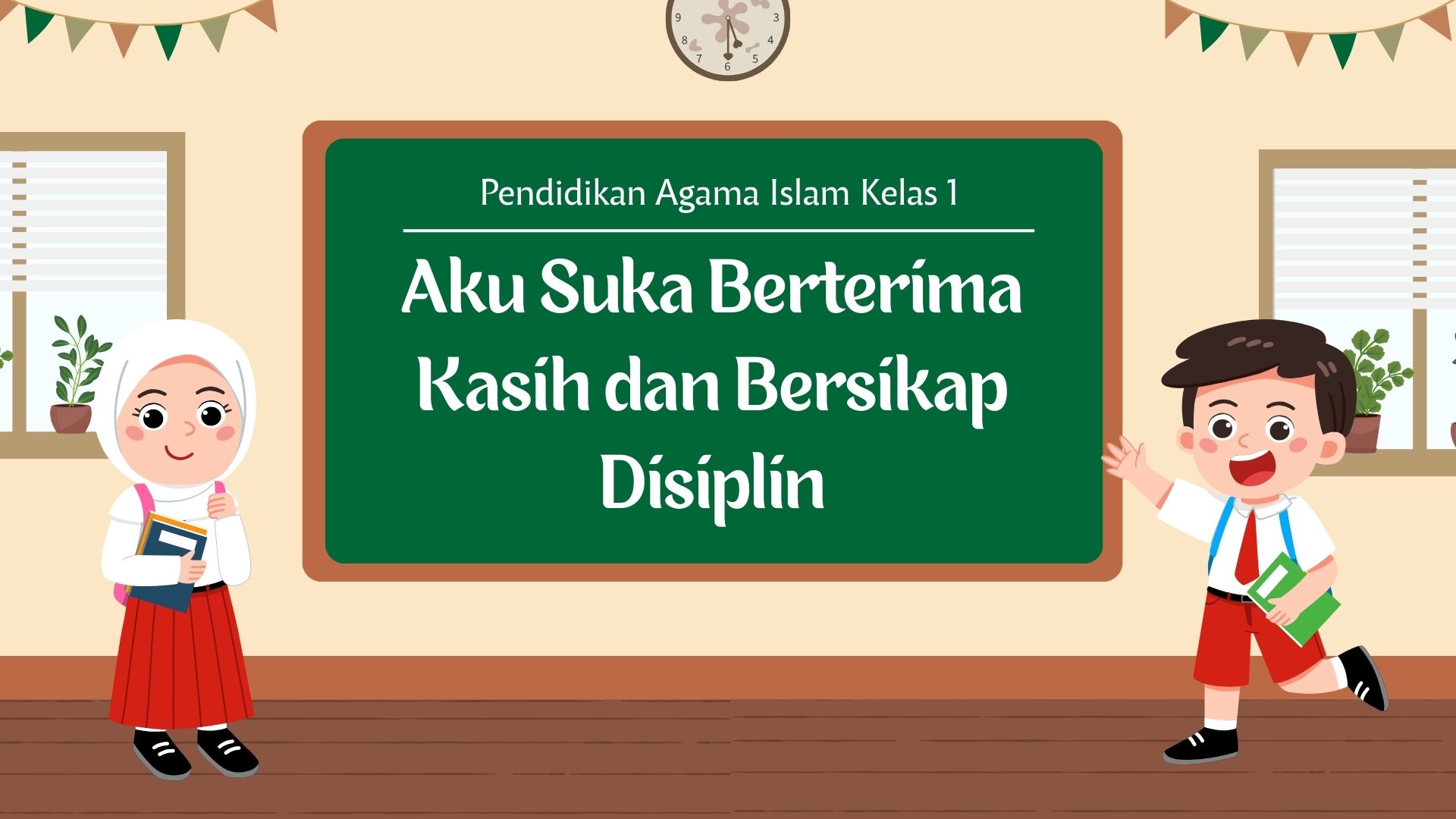 Presentasi Materi-Aku Suka Berterima Kasih dalam Gaya Ilustratif Krem