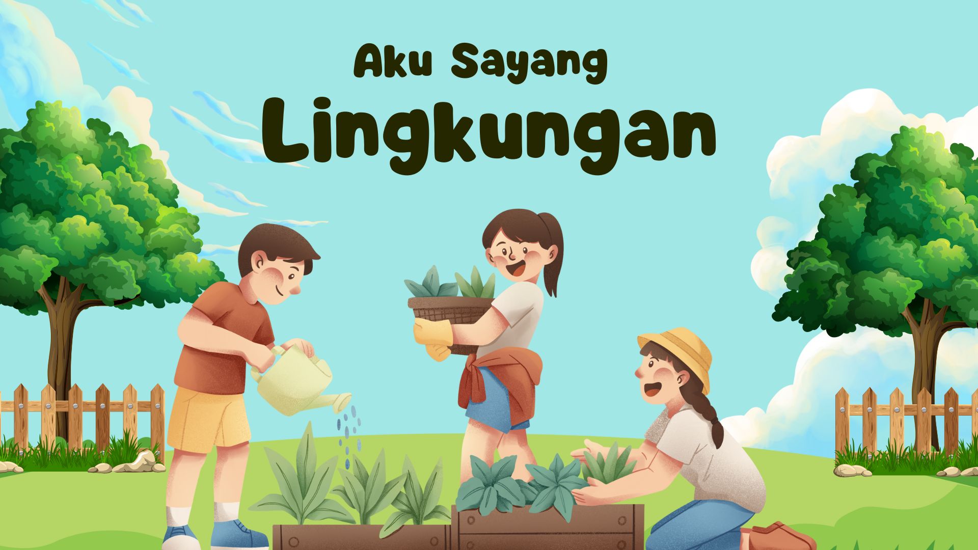 Presentasi Materi-Aku Sayang Lingkungan Biru dan Hijau Ilustratif