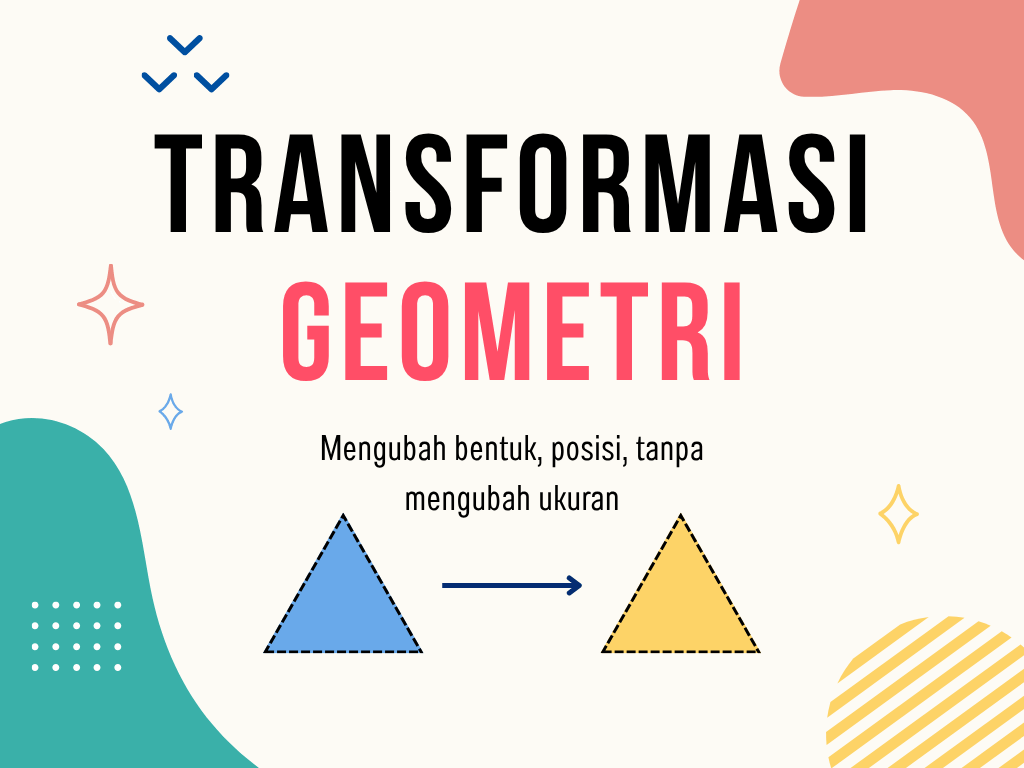 Presentasi Materi-Transformasi Geometri dalam Gaya Ilustratif Warna-warni