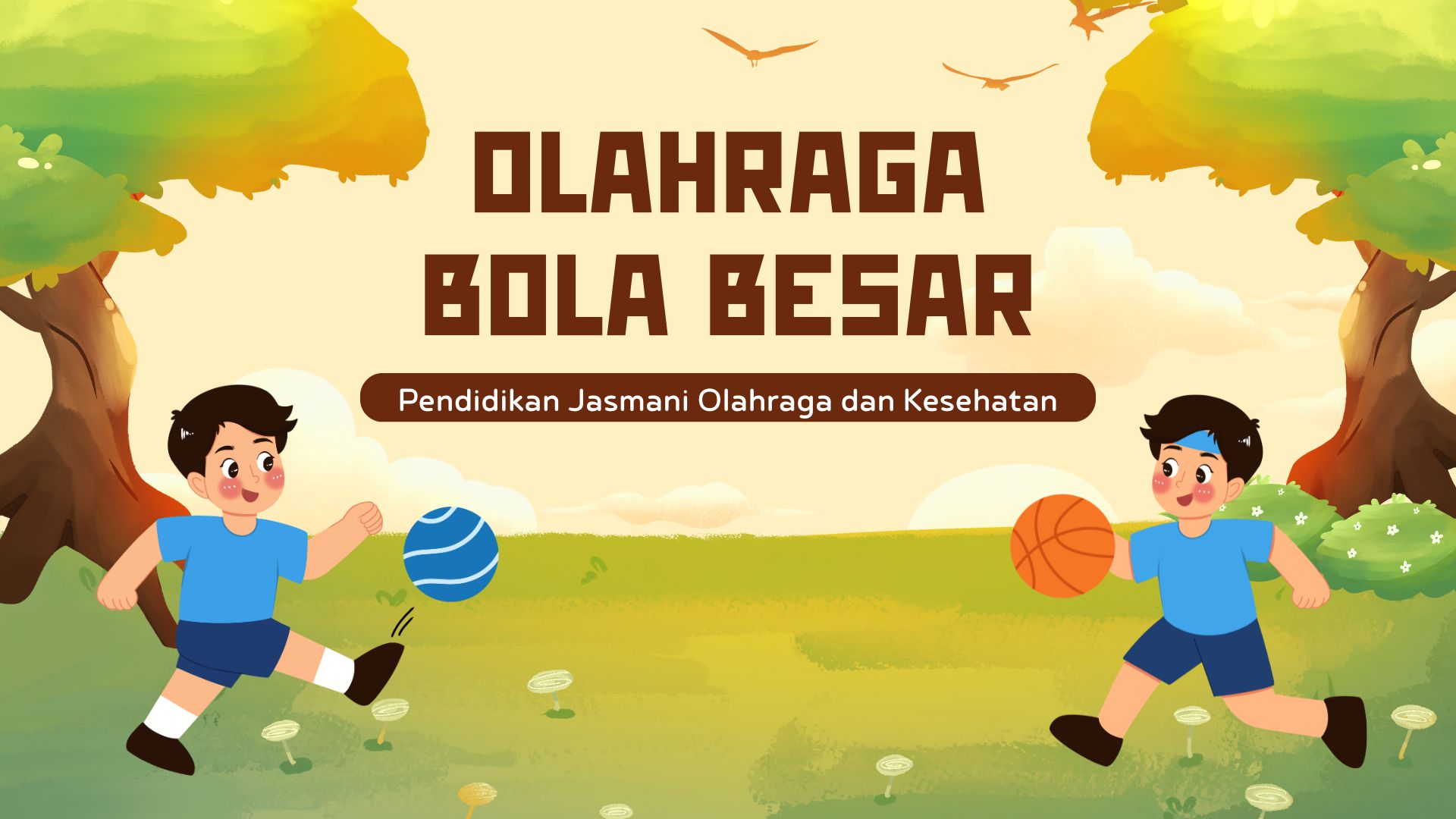 Presentasi Materi-Olahraga Bola Besar Hijau Kuning Ilustratif