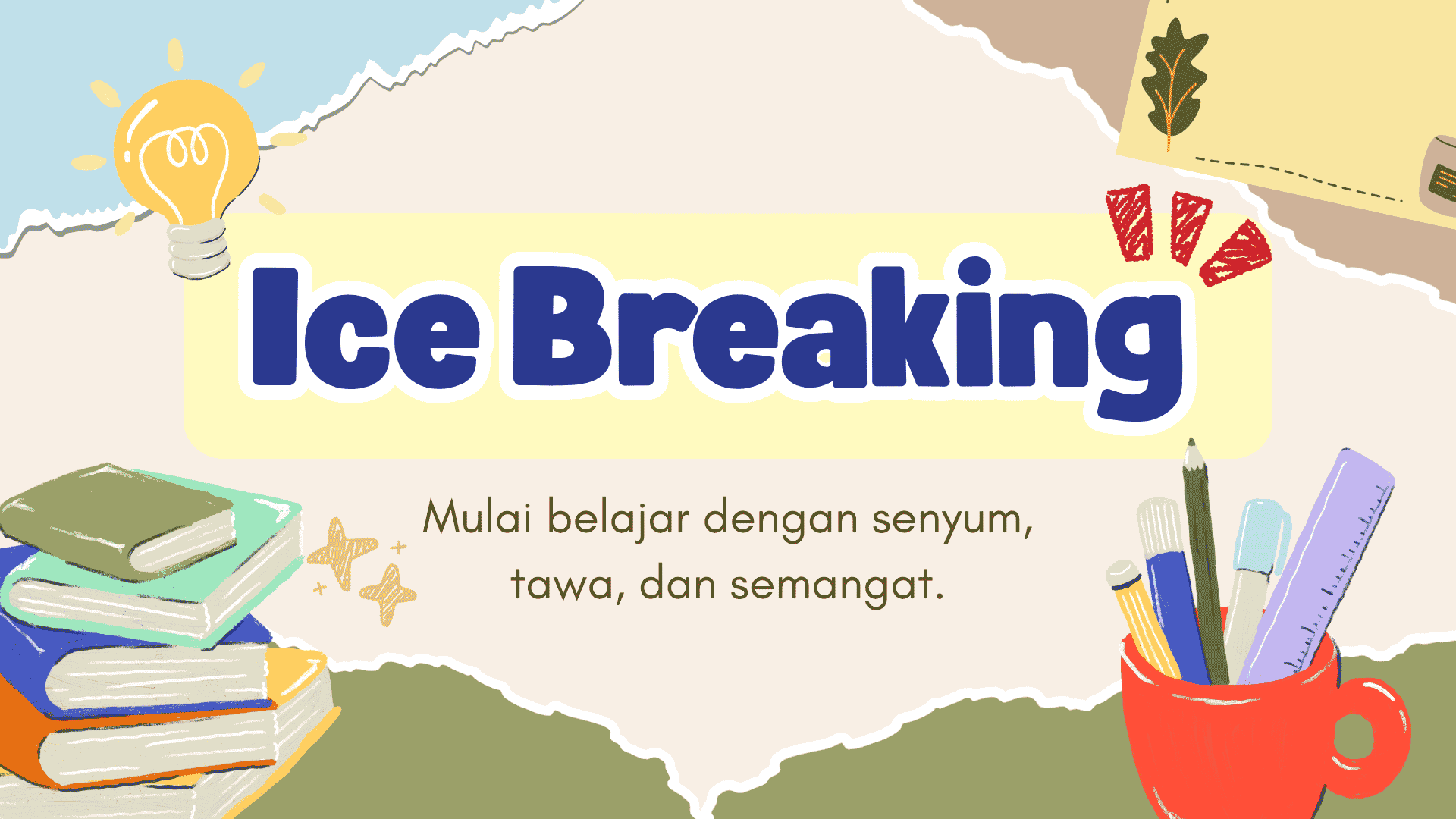 Presentasi Ice Breaking dalam Gaya Ilustratif  Warna-warni