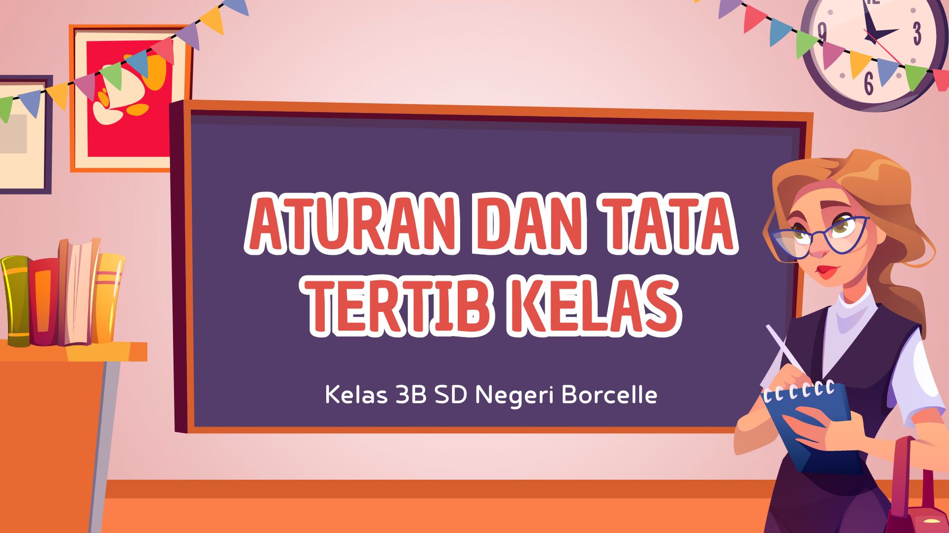 Presentasi Materi-Aturan dan tata tertib kelas Oranye dan Coklat Ilustratif