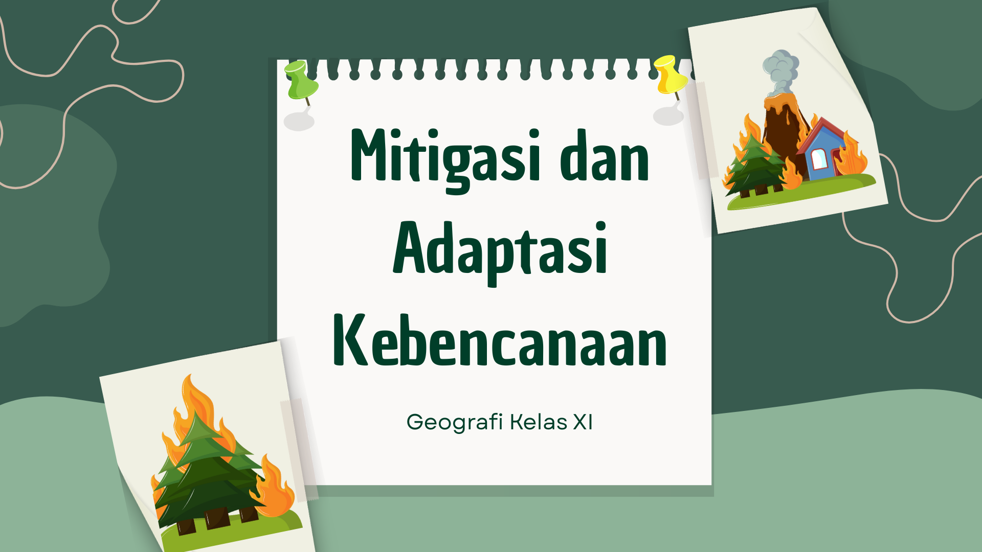 Presentasi Materi-Mitigasi dan Adaptasi Kebencanaan Hijau Ilustratif